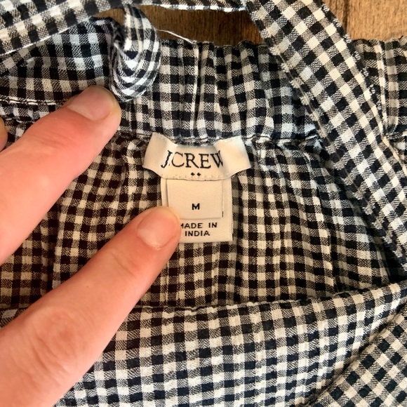 Tie-Up Black and White Gingham Tank - Picture 4 of 4